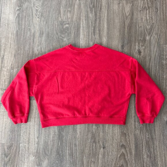 Vintagesoft Wedge Crewneck Sweatshirt – Large - Red - Picture 4 of 10